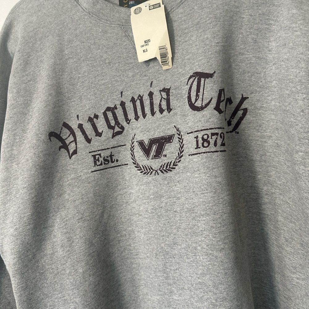 Virginia Tech Vintage 90’s Collegiate Crewneck Heavy Sweatshirt XL - Picture 2 of 5